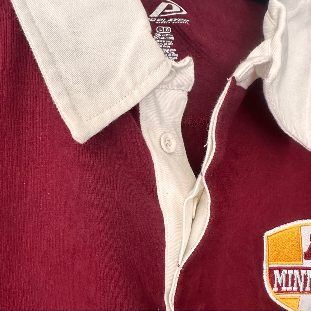 NWT Minnesota Gopher Spirit Wear Collared Shirt L - Picture 9 of 15